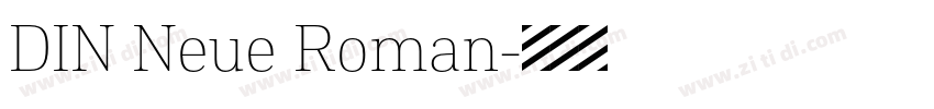 DIN Neue Roman字体转换